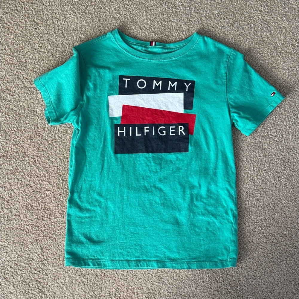 Tommy Hilfiger Kids Aqua Graphic Tee